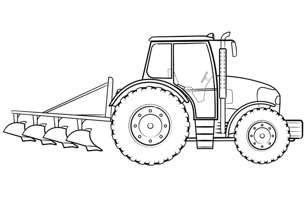Tractor With Plow Coloring Page Melanieausenegal | My XXX Hot Girl