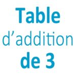 Table addition de 3