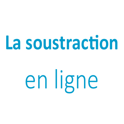 Exercices soustraction CE2